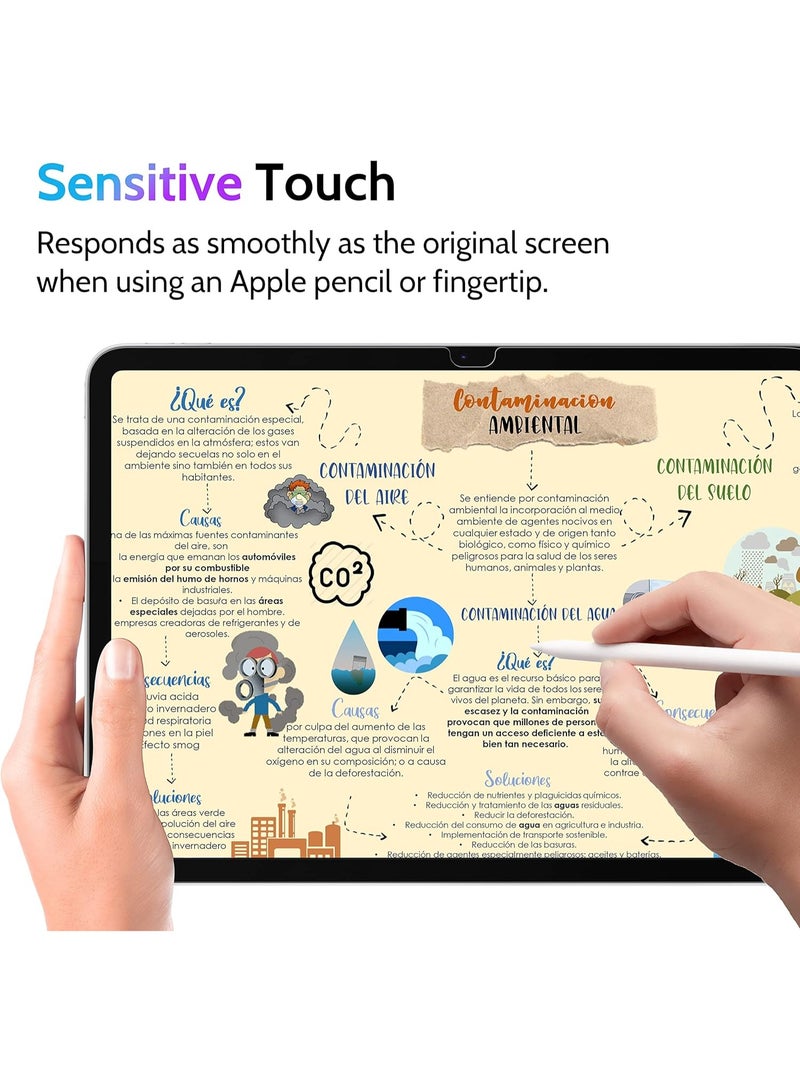 Privacy Screen Protector for iPad 12th (A18)2026/iPad (A16) 11th 2025/iPad 10th(A14) 2022, 30-Degree Anti-Spy Privacy Filter, Matte Finish Anti-Glare, Fingerprint-Proof, Anti-Scratch Film Guard - Image 5